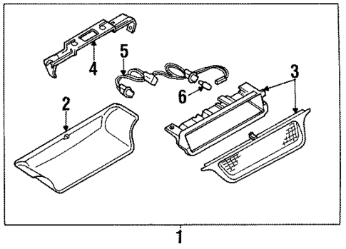 High Mount Lamps for 1993 Mazda MPV #0
