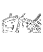 68038976AD - Restraints: Side Air Bag Support, Right for Mopar Image