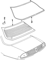 25684562 - Body: Back Glass for Oldsmobile: Aurora Image