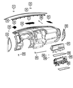 7KK59SKSAA - Interior Trim: Instrument Panel Glove Box for Mopar Image