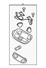 84621FJ000ME - Body: Map Lamp Assembly for Subaru Image