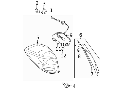 Tail Lamps for 2005 Subaru Outback | OEM Parts Online