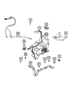 68398501AB - Electrical: Washer Reservoir Bracket for Jeep: Wrangler Image