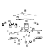 1LG95XDVAA - Interior Trim: Instrument Cluster Bezel for Dodge: Charger, Magnum Image