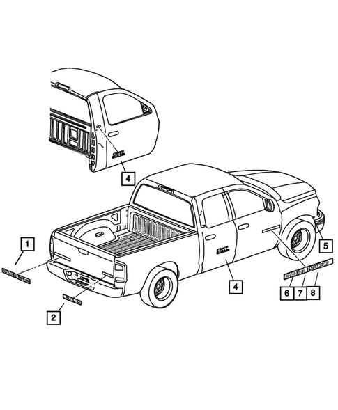Nameplates for 2003 Dodge Ram 2500 #0