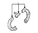 58305D3A00 - : Park Brake Shoes for Kia Image