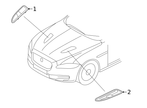 Exterior Trim - Hood for 2018 Jaguar XJR575 #0
