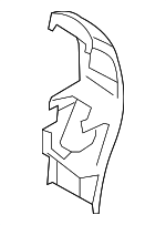 16468025008K67 - Body: Rear Cover for Mercedes-Benz: GL 320, GL 350, GL 450, GL 550, ML 320, ML 350, ML 450, ML 500, ML 550, ML 63 AMG&amp;reg; Image image