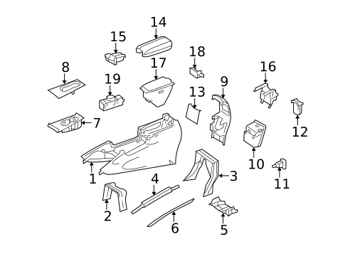 Console for 2010 Mercedes-Benz ML 550 #0