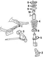 1646098 - Suspension: Suspension Cross-member for Buick: Reatta, Riviera | Oldsmobile: Toronado Image