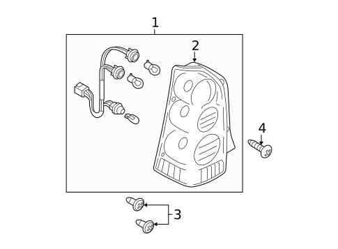 Combination Lamps for 2006 Mazda Tribute #0