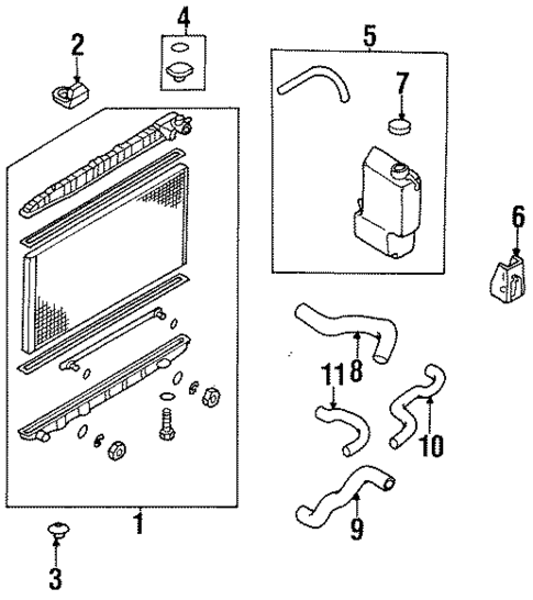 Radiator & Components for 1997 Nissan 200SX #0