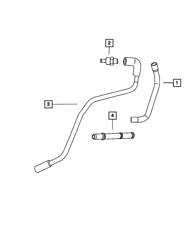 4792434AD - Engine 2.0L Four Cylinder: Make Up Air Hose for Mopar Image image