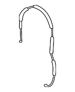 74835T6ZA01 - Body: Latch Cable for Honda: Ridgeline Image