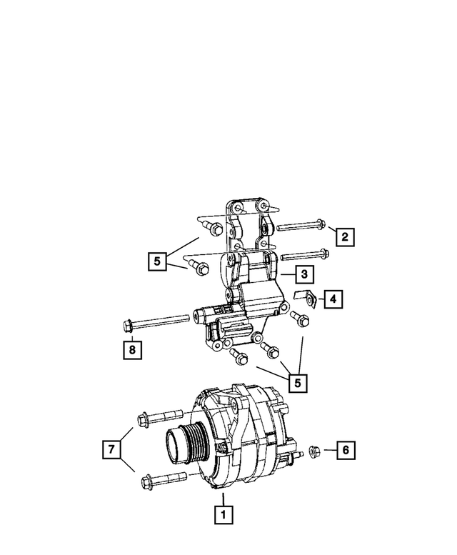6508246AA - Electrical: Hex Flange Head Screw for Mopar Image