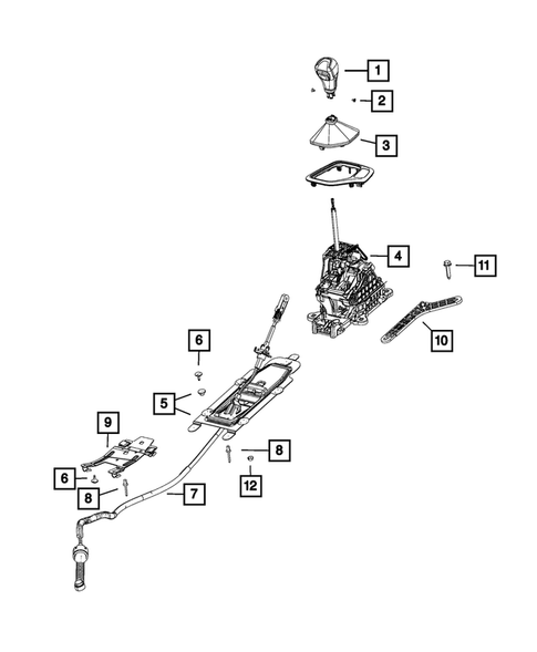 Gearshift Controls and Related Parts for 2021 Jeep Compass #0