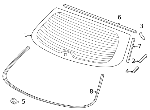Glass - Lift Gate for 2012 Acura TSX #0