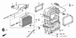 80201SV4A01 - Body/Air Conditioning: CASE, EVAPORATOR (UPPER) for Honda Image