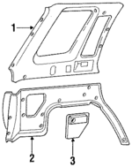 8943778377 - Body: Upper Trim Panel for Honda: Passport Image