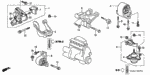 50821S5AA07 - Body/Air Conditioning: RUBBER, ENGINE SIDE MOUNTING (YAMASHITA) for Honda Image