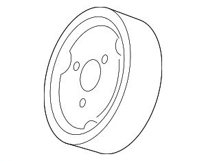 95510603101 - Cooling System: Engine Water Pump Pulley for Porsche Image