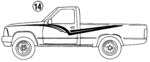 2113599228 - Body: Stripe Tape for Toyota: Pickup Image