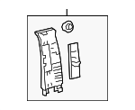 6241002230A0 - Body: Upper Center Pillar Trim for Toyota: Corolla Image