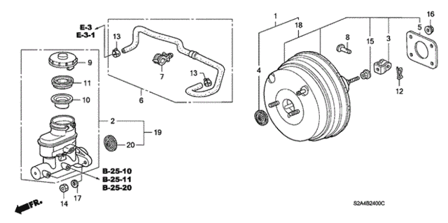 Brake Master Cylinder  - Master Power for 2007 Honda S2000 #0