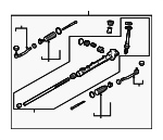 480011FC0B - Steering: Gear Assembly for Nissan: Cube Image