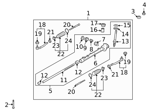 Steering Gear & Linkage for 2014 Nissan Cube #0