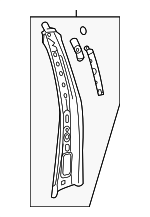 22789653 - Body: Inner Center Pillar for Chevrolet: Traverse | GMC: Acadia, Acadia Limited | Saturn: Outlook Image