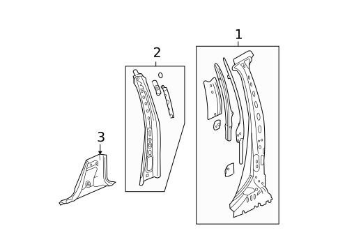 Center Pillar for 2015 GMC Canyon #0