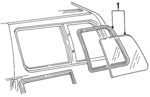 E69Z1229726A - Body: Rear Glass for Ford: Aerostar Image