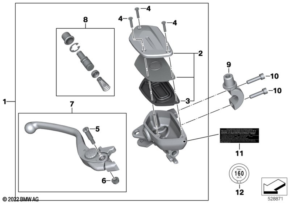32728566734 - Handbrake Lever 2016-2026 BMW-Motorrad | Official