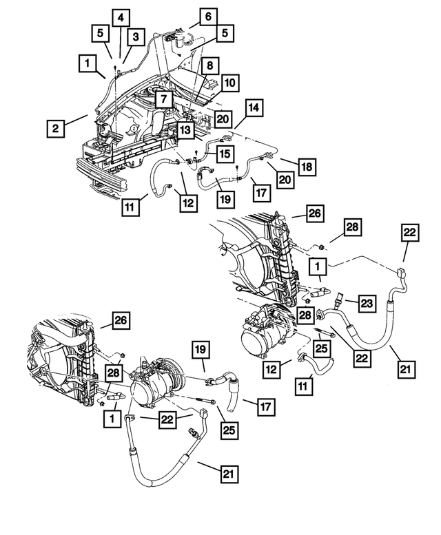 5011590AA - Air Conditioning &amp; Heater: A/c Line O Ring for Mopar Image image