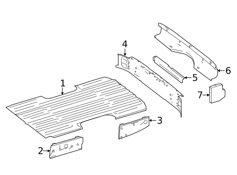 Rear Floor & Rails for 2023 Mercedes-Benz Sprinter 1500 #0
