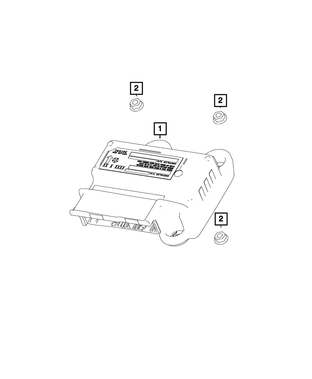 Occupant Restraint Module for 2016 Dodge Dart | OEM Mopar 68271035AA ...