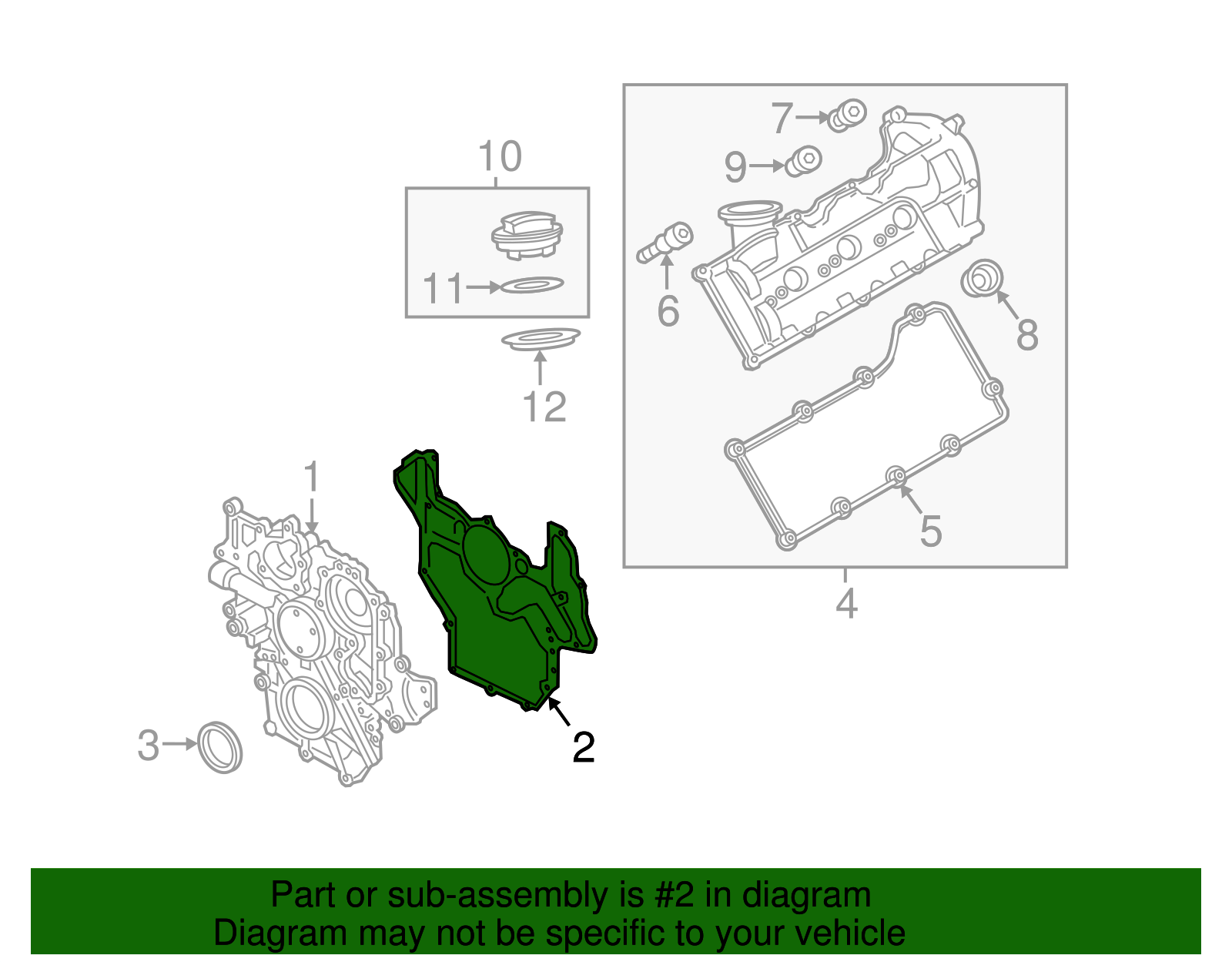 Engine Timing Cover Gasket - Porsche (N-904-650-04)