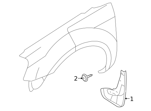 Exterior Trim - Fender for 2009 Ford Taurus #0