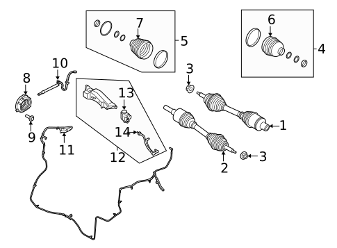 CV Boots & Related Components for 2018 Ford Expedition #0
