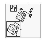 7104030541B2 - : Seat Back Assembly for Lexus: GS300, GS430 Image