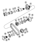 68001364AA - Quadra Trac Active On Demand 4 DHB: Transfer Case Shaft Sleeve for Dodge: Durango, Nitro | Jeep: Grand Cherokee, Grand Cherokee L Image
