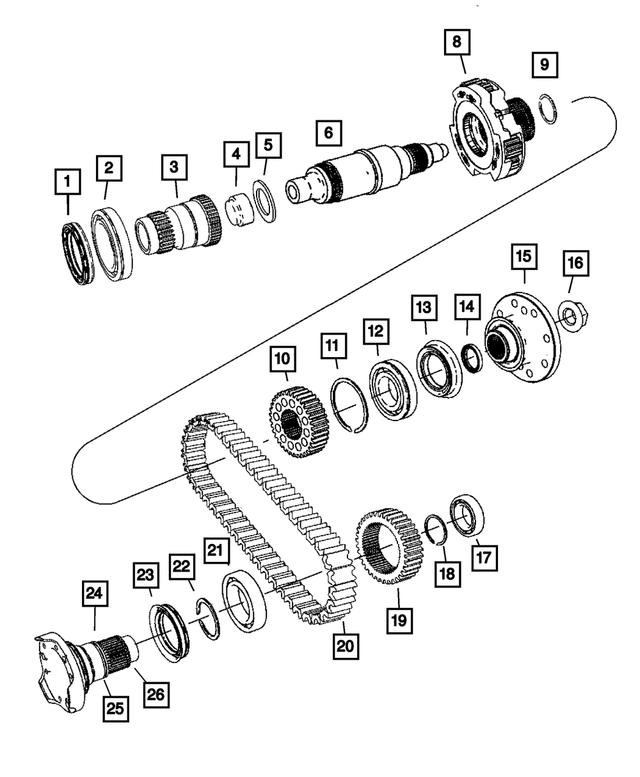 68001364AA - Transfer Case and Power Transfer Unit: Transfer Case Shaft Sleeve for Mopar Image image