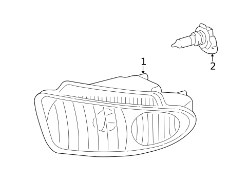 Bulbs - Chassis for 2002 Lexus LS430 #2