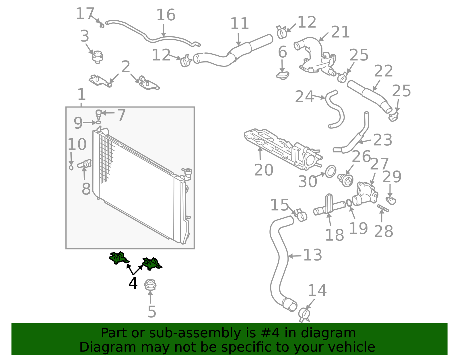 2006 Lexus RX330 Lower Bracket 16506-0A110 | OEM Parts Online