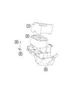 VE0H7700AA - Electrical: Storage Battery, Europe for Chrysler: 200, 300, Town &amp; Country | Dodge: Challenger, Charger, Grand Caravan, Magnum, Ram 1500 | Jeep: Cherokee, Commander, Grand Cherokee | Ram: 1500, 2500, 3500, C/V Image