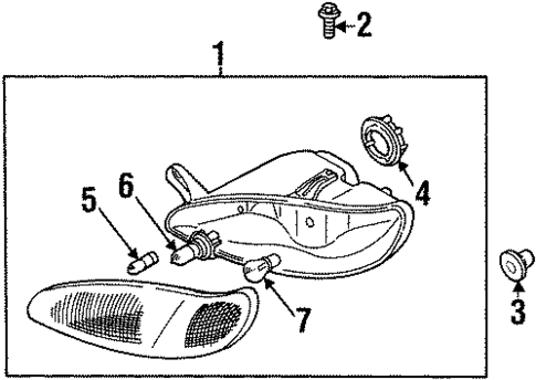 Bulbs - Chassis for 1998 Kia Sephia #0