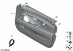 51417359405 - : Door Panel, Leather, Front Left for BMW Image