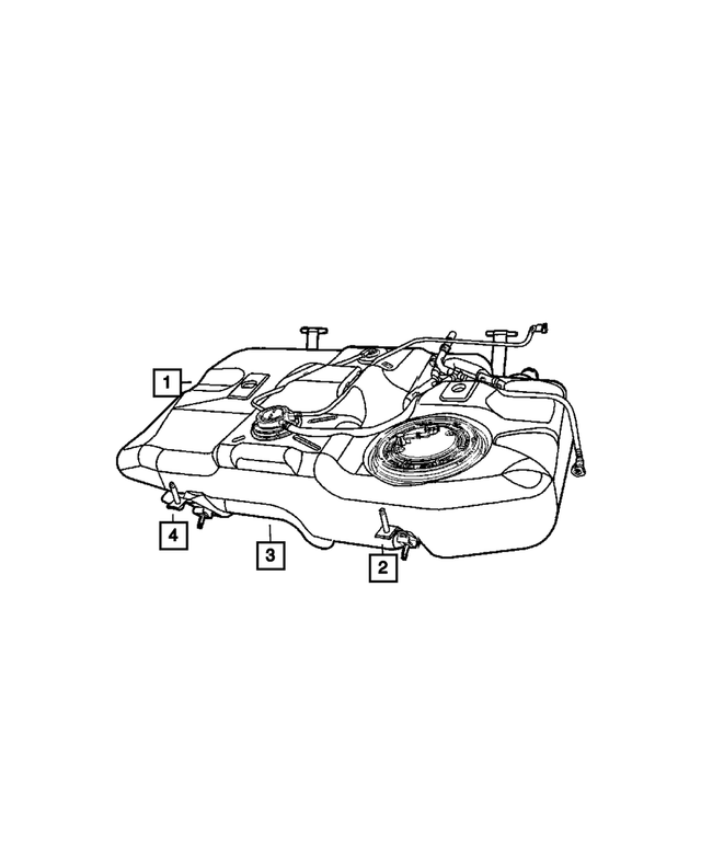 5105548AD - : Fuel Tank Strap, Right for Mopar Image