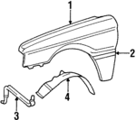 94401146 - Body: Fender for Chevrolet: Spectrum Image
